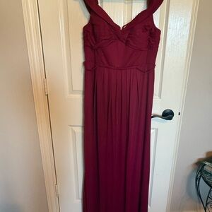 Azazie Burgundy Dress